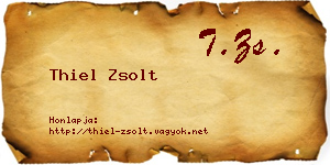 Thiel Zsolt névjegykártya